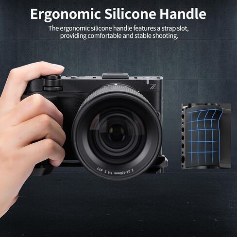 مقبض على شكل حرف L من Nitze ZR لكاميرا Nikon ZR، مع مقبض سيليكون، لوحة إطلاق سريعة من نوع Arca لـ DJI RS 2 / RSC 2 / RS 3 / RS 3 Pro/RS 4 / RS 4 Pro/RS 5 Gimbal وحامل ثلاثي القوائم - T-N09A in Kuwait