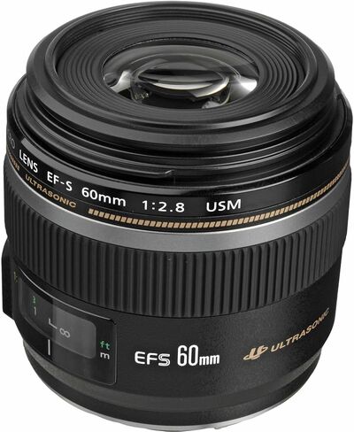 Canon EF-S 60mm f/2.8 Macro USM Lens Bundle | APS-C Macro Prime with 1:1 Magnification, Bright f/2.8 Aperture & Ring-Type USM Autofocus | Great for Close-Up & Nature (0284B002) + Filter Kit + More in Kuwait