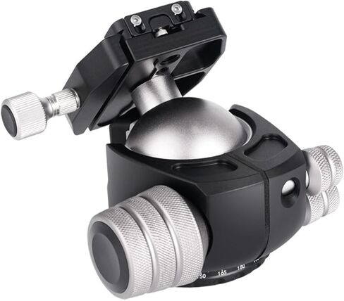 Banapoy 55mm Heavy Duty Tripod Ball Head Low Profile لتلسكوب كاميرا DSLR - حامل رأس كروي بانورامي 360 درجة للتصوير الفوتوغرافي للمناظر الطبيعية in Kuwait