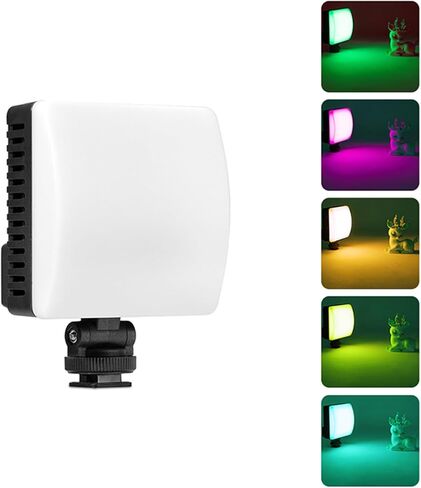 ضوء ملء RGB بقدرة 10 وات، 84 مصباح فيديو LED مع تصميم قابل لإعادة الشحن وشاشة LCD، مثالية لمدونات الفيديو الفوتوغرافية السيلفي in Kuwait