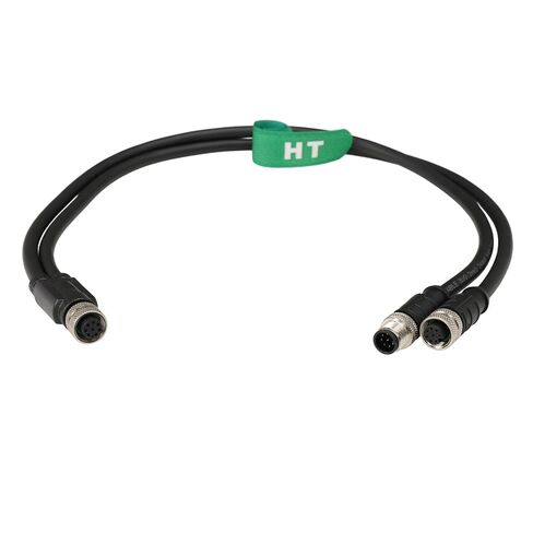 M12 Splitter, 8-Pin Cable for TURCK FESTO Industrial Automation Actuator Sensor Profinet, Electronic Power Signal Distribution, IP67 PVC Shielded 50cm in Saudi Arabia
