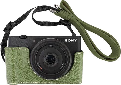 حافظة كاميرا VOVMOEYA لهاتف Sony ZV-1M2/ZV-1F، مجموعة حافظة كاميرا من جلد البولي يوريثان مع حزام كتف لهاتف ZV1M2/ZV1F in Kuwait