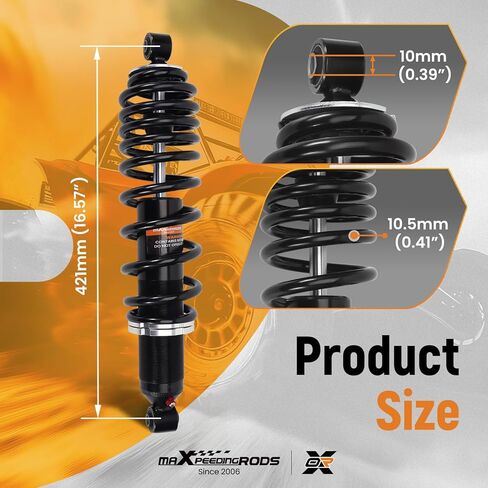 صدمات خلفية maXpeedingrods 7044139 لـ Polaris Ranger 500 4X4 2011-2022، لـ Polaris Ranger 570 2014-2022، لـ Ranger Crew 570 2014-2022، Ranger ETX 4X4 2015-2017، 7043548 7043886 Monotube الصدمات in Saudi Arabia