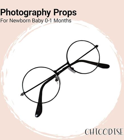 Newborn Photo Shoot Props Glasses for Baby Boy & Girl Infant Creative Photography Props Christmas Halloween in Saudi Arabia