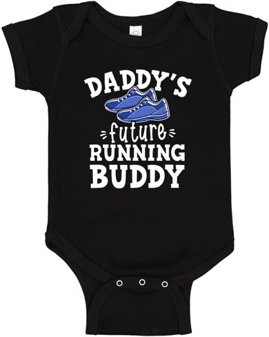 بدلة Daddy's Future Running Buddy Baby قطعة واحدة أو قميص للأطفال الصغار in Kuwait