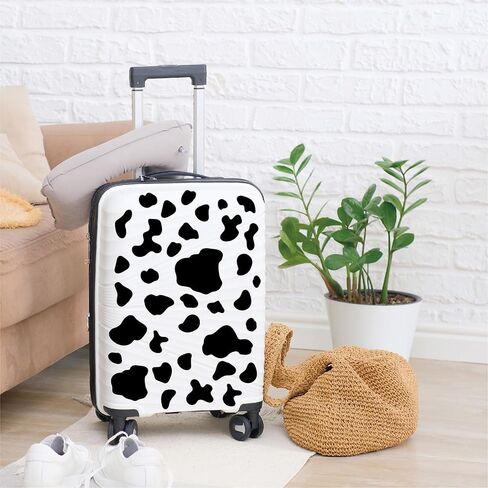 260 PCS Black Cow Spots Wall Decals – 10 Sheets Peel & Stick Removable Vinyl Cow Print Stickers, Mixed Sizes (1.6"–4.2"), Modern Farmhouse & Western Wall Decor for Living Room, Bedroom & Accent Walls in Kuwait