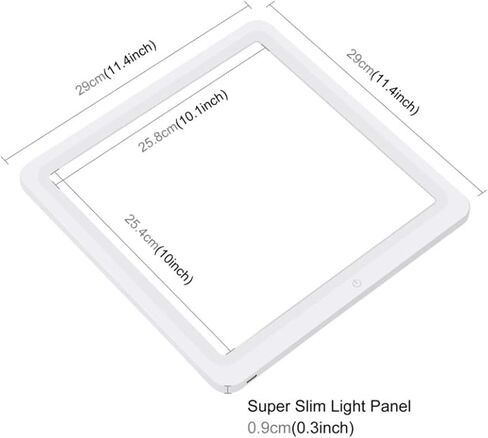 لوحة إضاءة LED للتصوير الفوتوغرافي مقاس 30 سم، إضاءة فيديو LED بيضاء للبث الداخلي والتقاط الصور في الاستوديو وتسجيل الفيديو in Kuwait