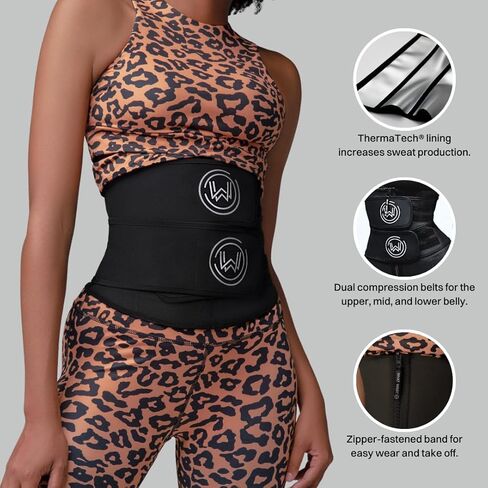 What Waist Vapor Define Band - Sweat Waist Trainer with ThermaTech Fabric - Stomach Wrap for Weight Loss, Sweat & Workouts in Saudi Arabia