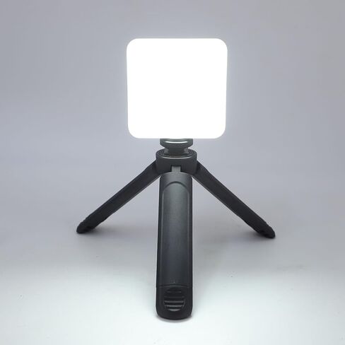 LICAEVEY 2PCS LED Video Light، سطوع قابل للتعديل 5600K، إضاءة التصوير الفوتوغرافي مع حامل محمول ومشبك هاتف وحامل ثلاثي القوائم، قابل لإعادة الشحن، للبث المباشر للتصوير الفوتوغرافي في الاستوديو in Kuwait