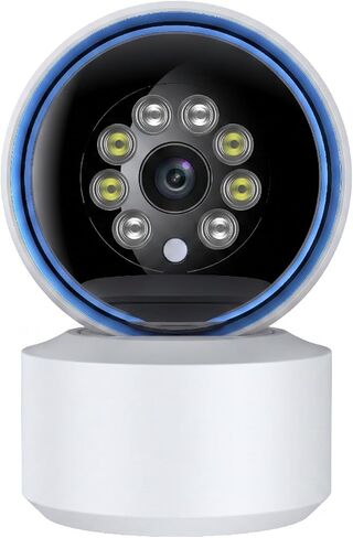 كاميرا أمان داخلية 4K لاسلكية 360 درجة PTZ، كاميرا واي فاي فائقة الدقة مع تتبع حركة AI، رؤية ليلية ملونة، صوت ثنائي الاتجاه، كاميرا أمان منزلية، تطبيق الحياة الذكية. in Kuwait