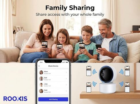 كاميرا أمان داخلية 4K لاسلكية 360 درجة PTZ، كاميرا واي فاي فائقة الدقة مع تتبع حركة AI، رؤية ليلية ملونة، صوت ثنائي الاتجاه، كاميرا أمان منزلية، تطبيق الحياة الذكية. in Kuwait