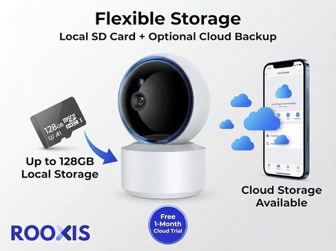 كاميرا أمان داخلية 4K لاسلكية 360 درجة PTZ، كاميرا واي فاي فائقة الدقة مع تتبع حركة AI، رؤية ليلية ملونة، صوت ثنائي الاتجاه، كاميرا أمان منزلية، تطبيق الحياة الذكية. in Kuwait