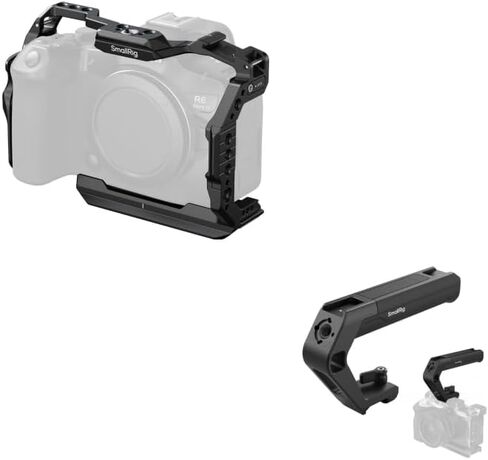 SmallRig Camera Cage for Canon R6 Mark III / R6 Mark II+Lightweight NATO Clamp Top Handle in Kuwait
