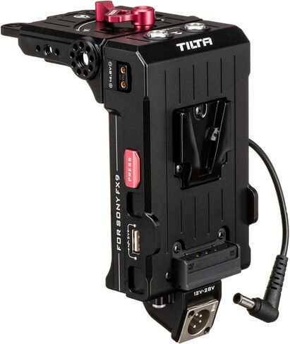 لوحة بطارية تيلتا لجهاز سوني PXW-FX9، حامل على شكل حرف V، أسود، 6 دبابيس in Kuwait