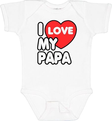 inktastic I Love My Papa Baby Bodysuit in Saudi Arabia