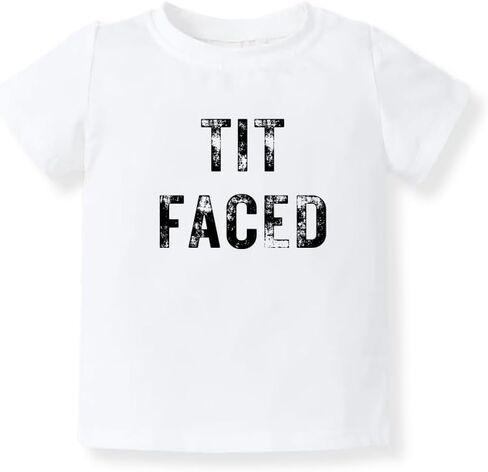 تي شيرت لطيف للأطفال من Tit Faced، تي شيرت للأطفال والأطفال الصغار - ملابس مضحكة للفتيات والأولاد في حفل استقبال المولود الجديد in Kuwait