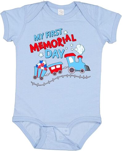 inktastic My First Memorial Day Train Baby Bodysuit in Kuwait