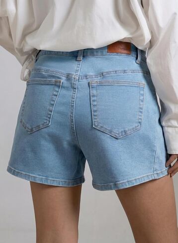 Sidefeel Women's Jean Shorts High Waisted Stretchy Casual Side Seam Denim Shorts in Saudi Arabia