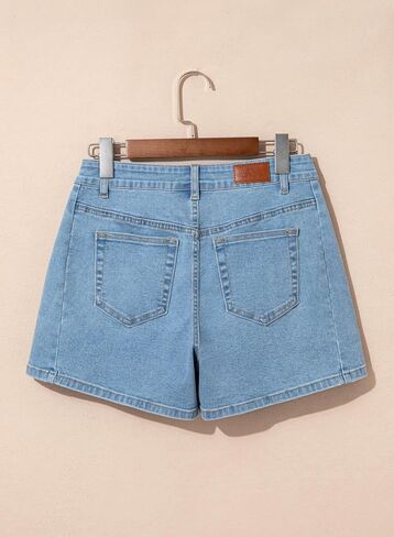 Sidefeel Women's Jean Shorts High Waisted Stretchy Casual Side Seam Denim Shorts in Saudi Arabia