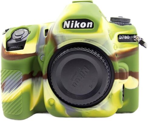 حافظة كاميرا Nikon D780 - غطاء واقي من السيليكون لكاميرات DSLR، قفص قابل للفصل، مقاوم للصدمات، مقاوم للغبار (مموه) in Kuwait
