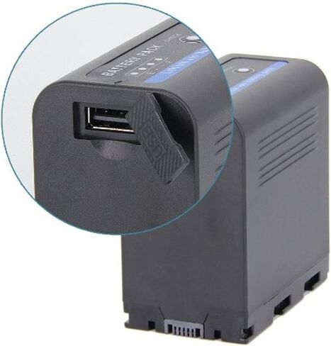 Kastar شاحن سريع للغاية وبطارية 2X لـ JVC SSL-JVC70 SSL-JVC75 BN-S8I50 GY-HMQ10 GY-LS300 GY-HM200 GY-HM200HW GY-HM200U GY-HM600 GY-HM620U GY-HM650 GY-HM650SC GY-HM650U GY-HM660SC GY-HM660U in Kuwait