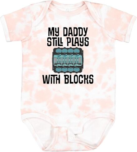 inktastic Auto Mechanic Daddy Still Plays with Blocks Baby Bodysuit in Saudi Arabia