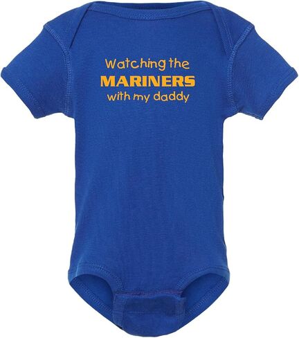 الفضوليون يشاهدون البحارة مع زي Daddy Fan Baby Bodysuit - ملكي in Kuwait