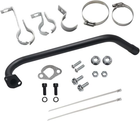 212cc Long Exhaust Pipe Fit for Predator 224cc 196cc Mini Bike Coleman CT200U BT200X CT200U-EX Baja Warrior MB200 Axis M200 GX200 6.5hp Clone Engine KT196 Go Kart Parts in Saudi Arabia