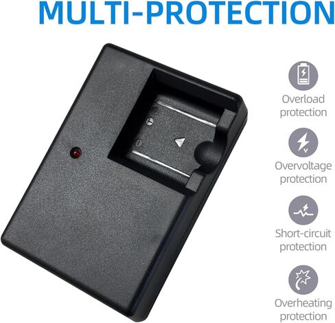 شاحن بطارية NP-45 متوافق مع كاميرا Fujifilm FinePix XP20 XP22 XP30 XP50 XP60 XP70 T350 T360 T400 T500 T510 T550 T560 JX500 JX520 JX550 JX580 JX590 JX700 JX710 JZ700 in Kuwait