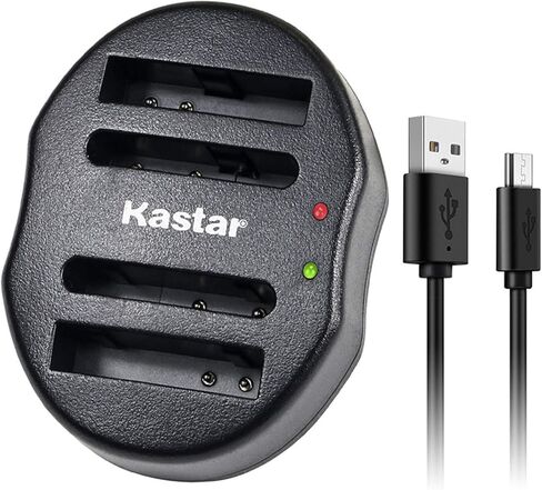 شاحن USB مزدوج من Kastar لـ Cas NP-120 وNP120 وCNP120 وCas Exilim EX-S200 EX-S300 EX-Z31 EX-Z680 EX-Z690 EX-ZS10 EX-ZS12 EX-ZS15 EX-ZS20 EX-ZS26 EX-ZS30 كاميرا رقمية in Kuwait