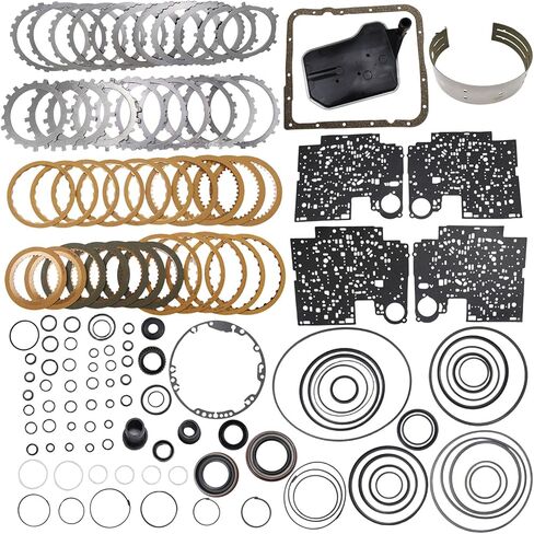 Transmission Overhaul Master Rebuild Kit 4L60E 4L60-E Compatible with C-a-d-i-l-l-a-c 94-ON Stage 3 With 3-4 PowerPack years 1997 1998 1999 2000 2001 2002 2003 Replace OE 4L60E 4L60-E in Saudi Arabia