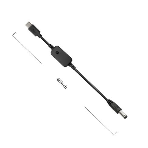 محول كابل طاقة USB-C PD إلى DC 5.5 2.5 مم، كابل شحن عالمي متعدد الجهد (5 فولت/9 فولت/12 فولت/15 فولت/20 فولت) مع شاشة LED و11 موصلًا لجهاز التوجيه وإضاءة LED والكاميرا والكمبيوتر المحمول والهواتف والمزيد، 3 أقدام in Kuwait