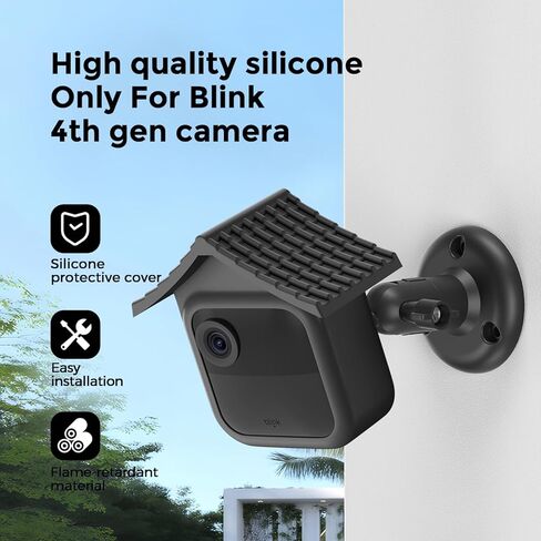 غطاء Blink لجهاز Blink Outdoor 4 (الجيل الرابع) و2K+، دعامة مبيت واقية من الطقس قابلة للتعديل بزاوية 360 درجة مع درع الشمس in Kuwait