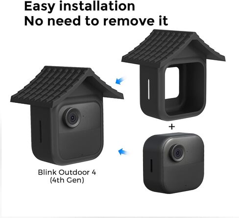 غطاء Blink لجهاز Blink Outdoor 4 (الجيل الرابع) و2K+، دعامة مبيت واقية من الطقس قابلة للتعديل بزاوية 360 درجة مع درع الشمس in Kuwait