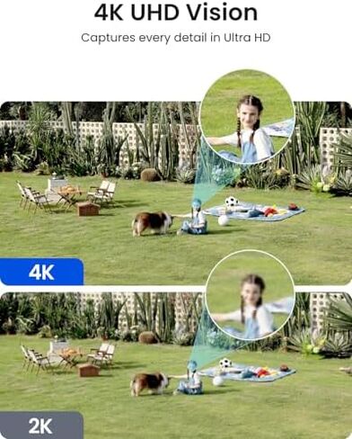 كاميرات مراقبة REOLINK Argus PT & Argus 4 Pro 4K، حزمة من قطعتين، قابلة للإمالة بزاوية 360 درجة وعدسة مزدوجة 180 درجة، رؤية ليلية بدقة 5 ميجابكسل 2K+ و8 ميجابكسل ColorX، اكتشاف ذكي، بدون اشتراك، تخزين محلي in Kuwait