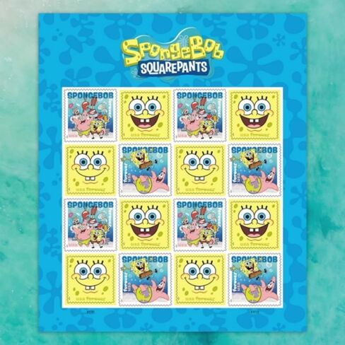 Spongebob Squarepants 2025 (Sheet of 16) First-Class Mail Forever Postage Stamps in Saudi Arabia
