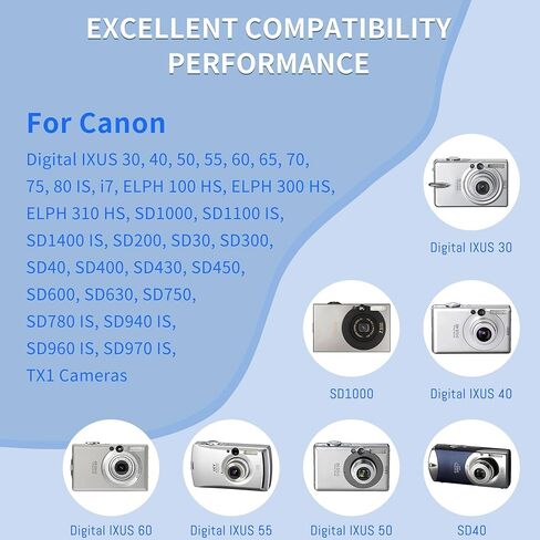 2 حزمة بطارية NB-4L + شاحن USB LCD لكاميرات Canon PowerShot ELPH 100 HS,300 HS,SD400,SD600,SD750,SD780 is,SD960 is,SD1000,SD1100 is,310 HS,SD30,SD40,SD200,SD300 in Kuwait