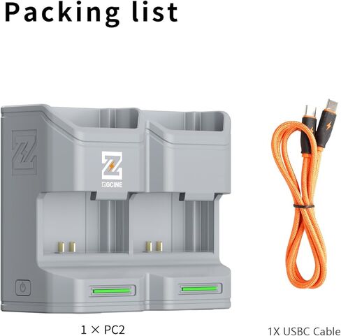 حافظة شحن للسفر ZGCINE PC2-FZ100 لبطارية الكاميرا LPE6/E6NH/E6P (رمادي) in Kuwait