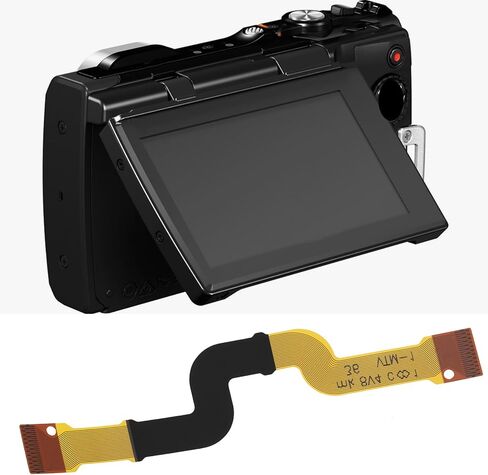 2 قطعة عمود الكاميرا الدورية LCD الكابلات المرنة متوافقة مع أوليمبوس TG-850 / TG-860 in Kuwait