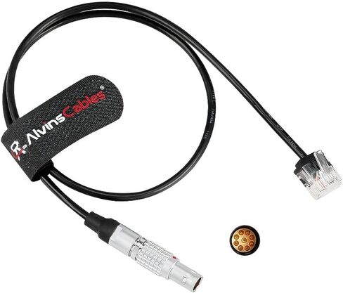 كابلات Alvin's RED GIG-E 9 Pin إلى RJ45 Ethernet لكاميرا RED DSMC2 Epic Scarlet سلاح V-Raptor XL، 50 سم | 19.7 بوصة in Kuwait