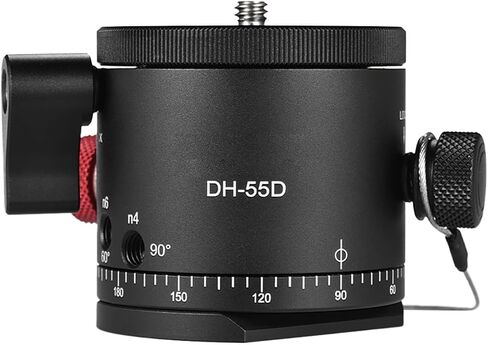 DH-55D HDR بانوراما مع حامل ثلاثي القوائم من سبائك الألومنيوم باستخدام الحاسب الآلي، تحميل 15 كجم، قاعدة كاميرا بانورامية احترافية مع براغي قابلة للتحويل in Kuwait