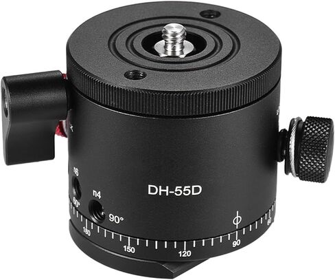 DH-55D HDR بانوراما مع حامل ثلاثي القوائم من سبائك الألومنيوم باستخدام الحاسب الآلي، تحميل 15 كجم، قاعدة كاميرا بانورامية احترافية مع براغي قابلة للتحويل in Kuwait