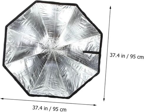 OUNONA مثمن التصوير الفوتوغرافي Softbox Umbrella Light Diffuser، Soft Light Photo Modifier for Studio Flash and Strobe Lighting، متوافق مع معدات إضاءة الفيديو والصور in Kuwait