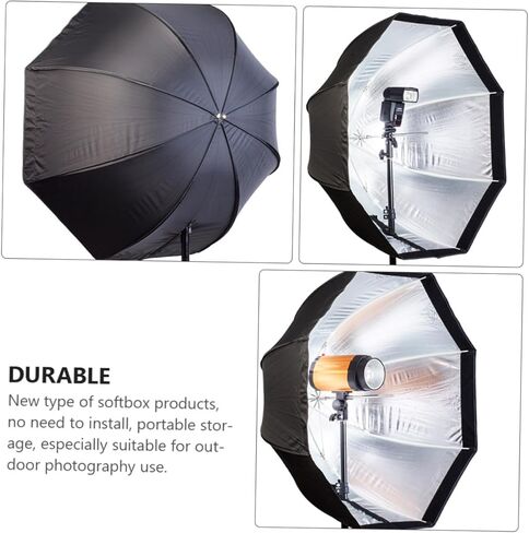 OUNONA مثمن التصوير الفوتوغرافي Softbox Umbrella Light Diffuser، Soft Light Photo Modifier for Studio Flash and Strobe Lighting، متوافق مع معدات إضاءة الفيديو والصور in Kuwait