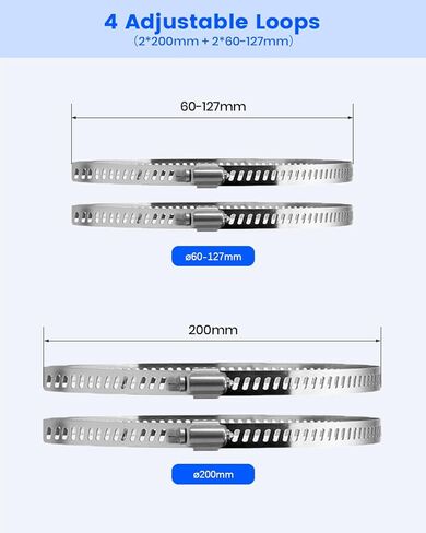 Metal Universal Vertical Pole Mounting Bracket for Security Cameras, Stainless Steel Corner Mount Adapter with 4 Loops, CCTV Surveillance Camera Mount Brackets in Saudi Arabia