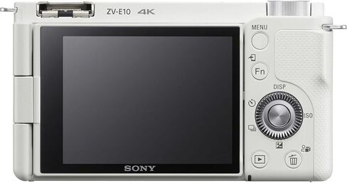 مجموعة كاميرا Sony ZV-E10 بدون مرآة مع عدسة تكبير الطاقة II مقاس 16-50 مم (أبيض) | مستشعر APS-C | أداة إنشاء مدمجة + عدسة سوني مقاس 18-105 مم + بطاقة سعة 64 جيجابايت + مجموعة مرشحات الألوان + مجموعة المرشحات + المزيد in Kuwait