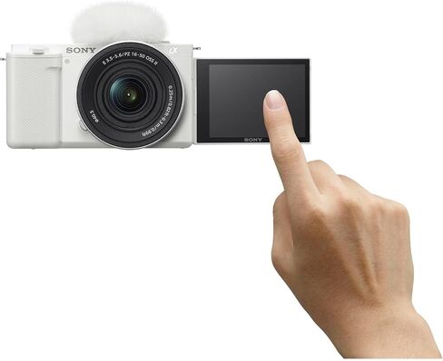مجموعة كاميرا Sony ZV-E10 بدون مرآة مع عدسة تكبير الطاقة II مقاس 16-50 مم (أبيض) | مستشعر APS-C | أداة إنشاء مدمجة + عدسة سوني مقاس 18-105 مم + بطاقة سعة 64 جيجابايت + مجموعة مرشحات الألوان + مجموعة المرشحات + المزيد in Kuwait