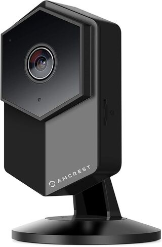 كاميرا أمان Amcrest ProHD Shield اللاسلكية IP، 960P 1.3 ميجابيكسل (1280x960P)، صوت ثنائي الاتجاه، زاوية عرض واسعة للغاية 140 درجة، MicroSD وتسجيل سحابي، تكبير رقمي، رؤية ليلية، IPM-HX1B (أسود) in Kuwait