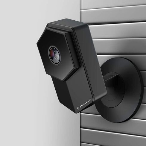كاميرا أمان Amcrest ProHD Shield اللاسلكية IP، 960P 1.3 ميجابيكسل (1280x960P)، صوت ثنائي الاتجاه، زاوية عرض واسعة للغاية 140 درجة، MicroSD وتسجيل سحابي، تكبير رقمي، رؤية ليلية، IPM-HX1B (أسود) in Kuwait