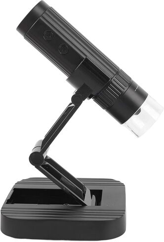 مجهر رقمي Asixxsix، تكبير 50X إلى 1000X مجهر رقمي محمول USB لاسلكي، دقة 1080P HD مع 8 مصابيح LED محمولة مع حامل قابل للتعديل للهاتف اللوحي والكمبيوتر الشخصي in Kuwait